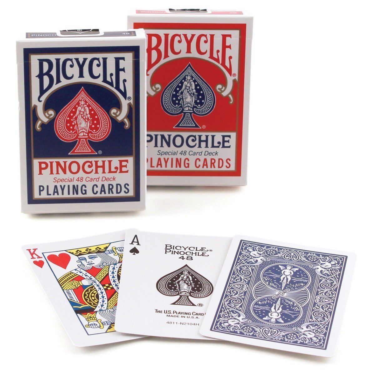 Bicycle Pinochle playing cards pack of 4 for smooth shuffles and authentic gameplay