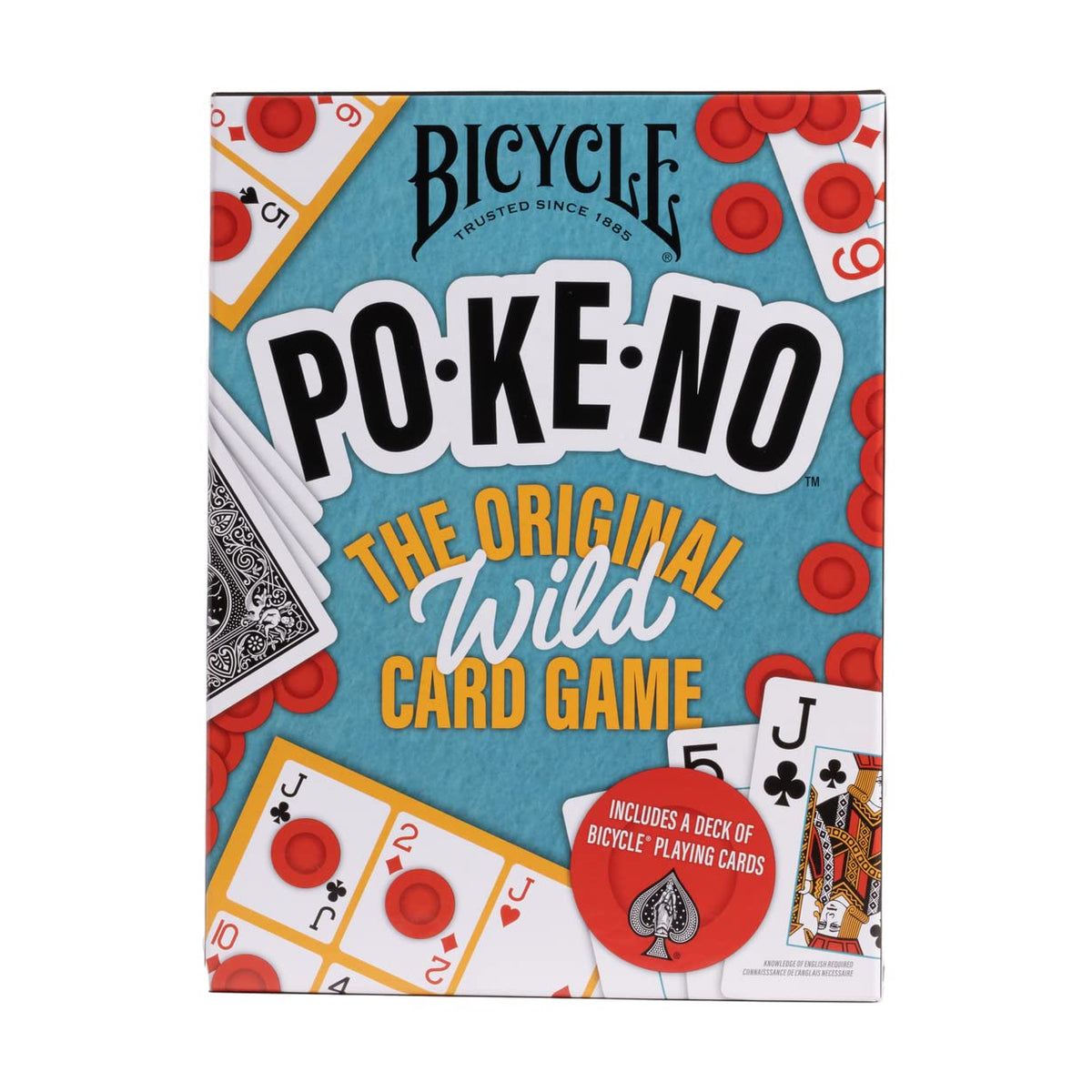Bicycle Pokeno deck for smooth shuffling and quick setup.