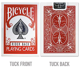 Rider Back standard index poker size cards for easy handling