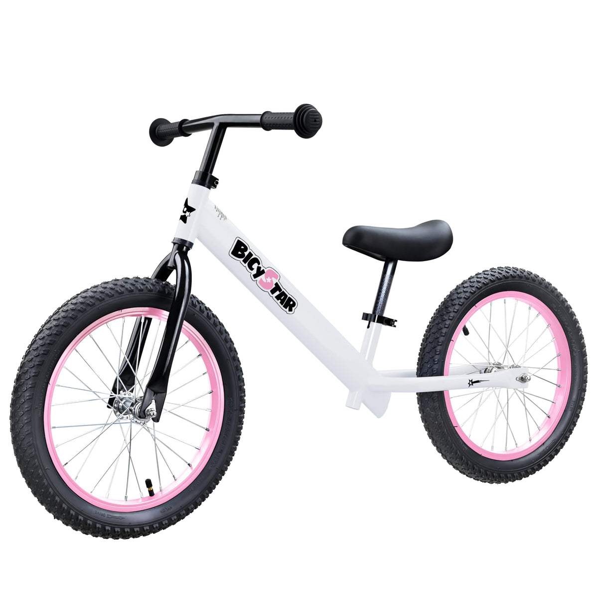 Bicystar 16 inch balance bike side view for confident balance training