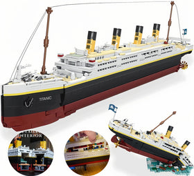 BIDIUTOY Titanic kit bow and deck detail for immersive learning and display.