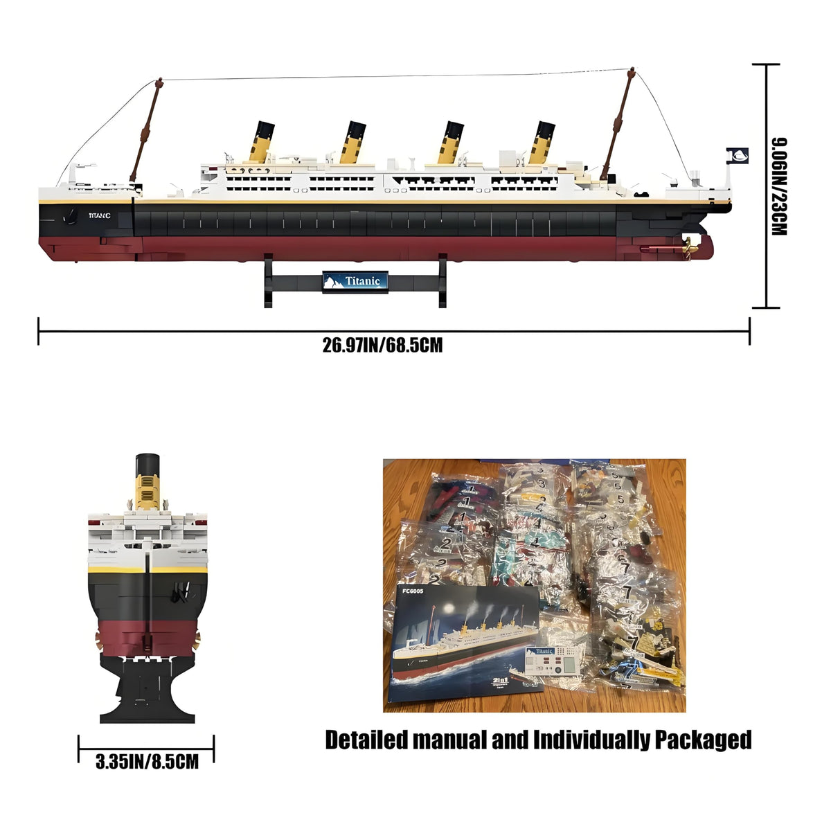 BIDIUTOY Titanic kit gift-ready packaging makes a thoughtful unboxing experience.