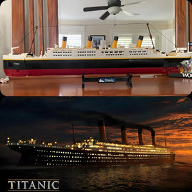 BIDIUTOY Titanic kit removable hull enables interior exploration and hands-on assembly.