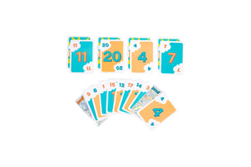 Bidson Games Poof The Game card pack contents show 160 numbered cards