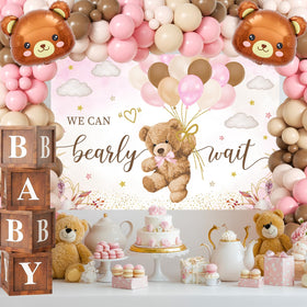 BIENAN 12-inch balloons in brown, pink, nude, and pastel pink add color pops