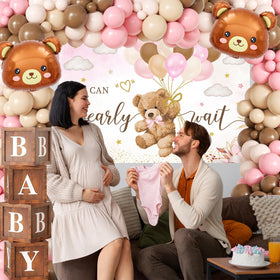 BIENAN 18-inch bear foil balloons shine in the arch centerpiece