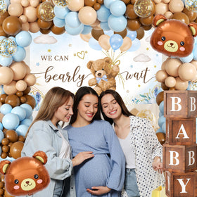 BIENAN 18-inch bear foil balloons create a focal point with shine