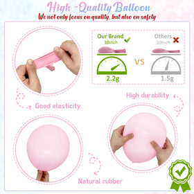 BIENAN balloon arch kit in pink and blue for a centerpiece