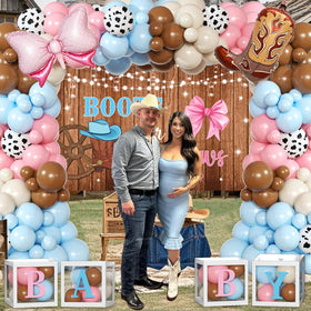 BIENAN cowgirl boot foil balloon festive western accent.