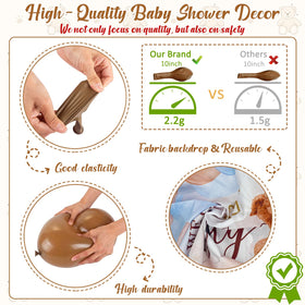 BIENAN wood-grain baby boxes add rustic charm and cute seating options