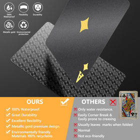 BIERDORF durable cards with silky surface enhance comfortable handling and quick deck reshuffles.
