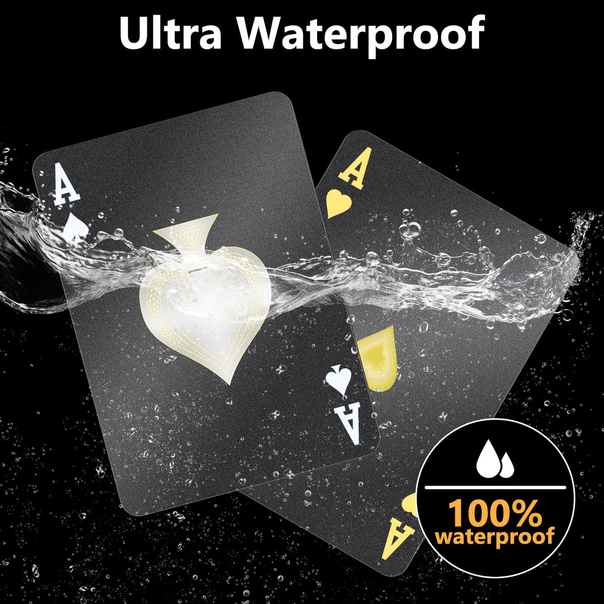 BIERDORF PET plastic poker cards with matte finish offer flexible shuffling and durability.