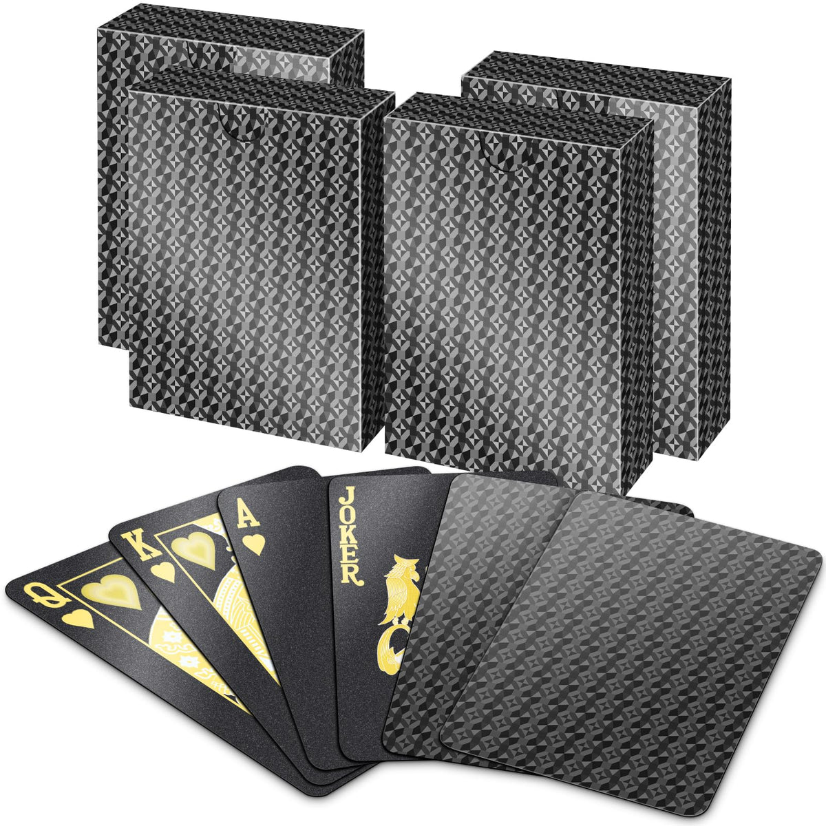 BIERDORF waterproof playing cards 4-pack for outdoor gaming and rain-safe fun.