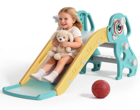 BIERUM 4-in-1 toddler slide front view promotes imaginative play and active movement