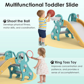 BIERUM 4-in-1 toddler slide triangular base shows strong stability for exploration