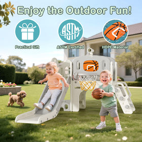 BIERUM 9-in-1 toddler slide anti-slip steps improve grip.