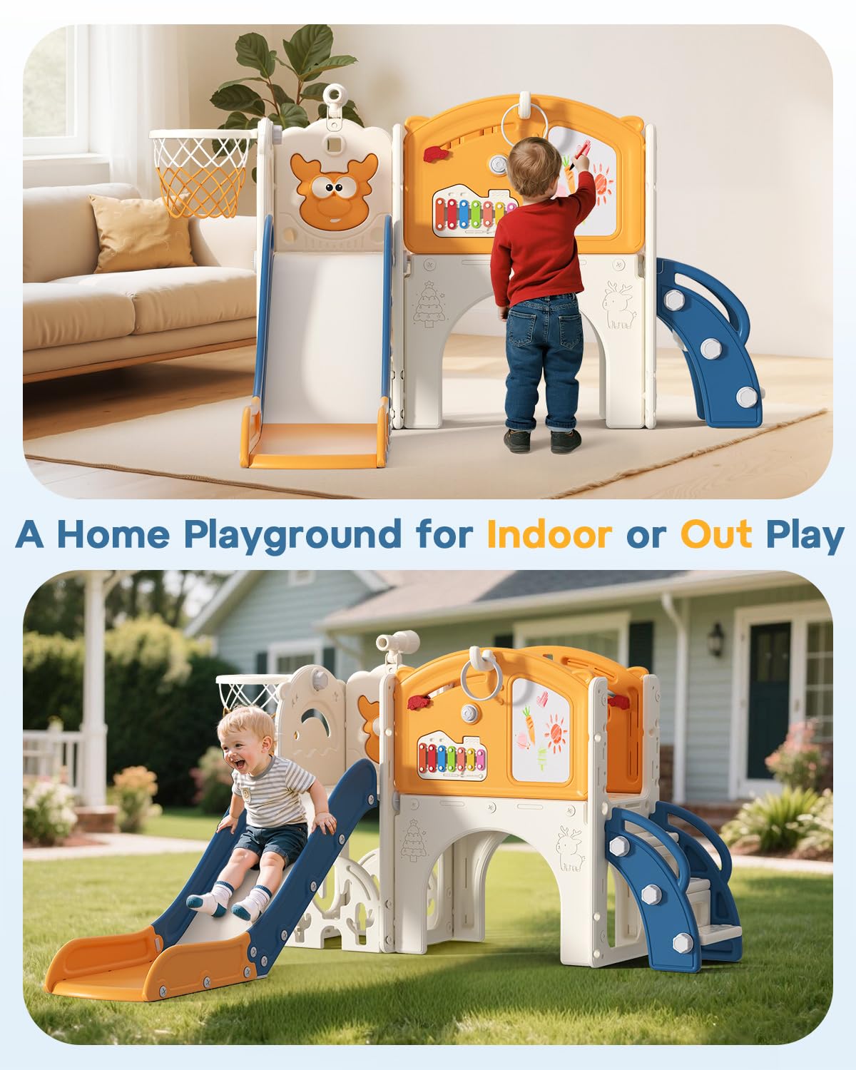 BIERUM indoor-outdoor playset assembly for quick setup convenience.