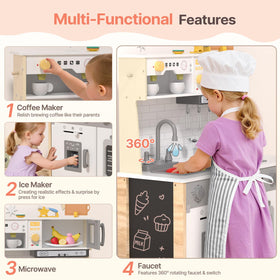 BIERUM Play Kitchen 30-pcs accessories fuel imaginative cooking sessions
