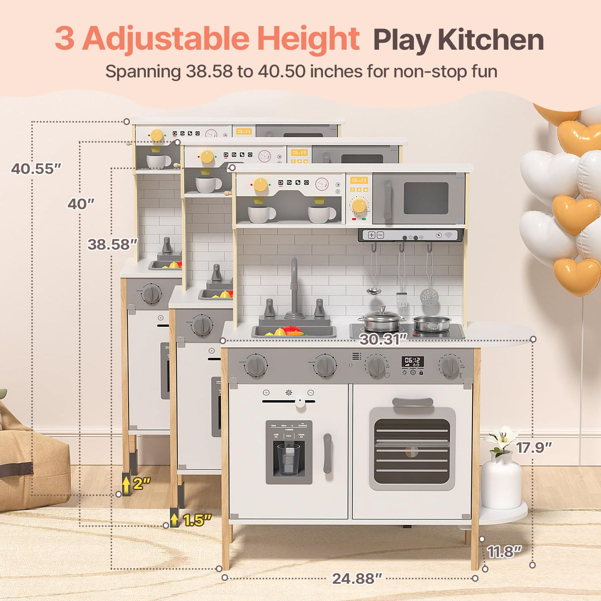 BIERUM Play Kitchen oven-sounds bring lifelike meal prep to everyday play