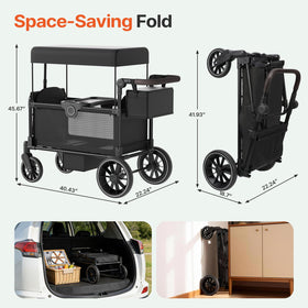 BIERUM collapsible design folds compactly for storage and transport.