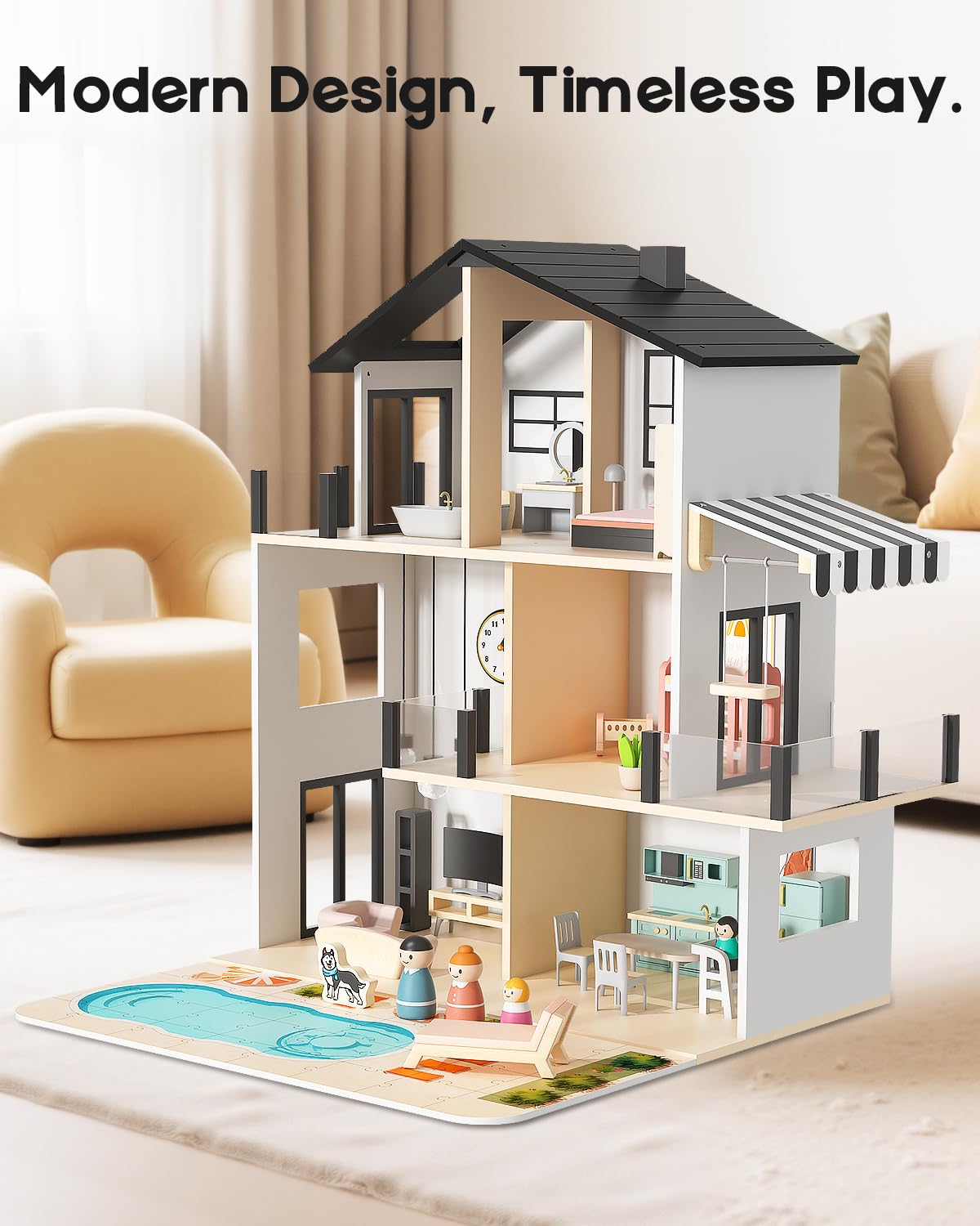 BIERUM sustainable wood construction ensures a durable family toy