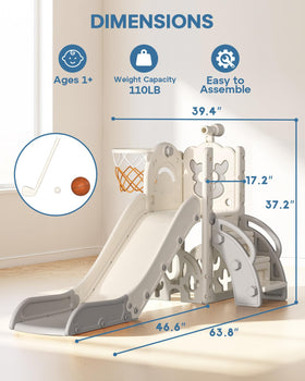 BIERUM easy-assembly slide with all parts and user-friendly manual