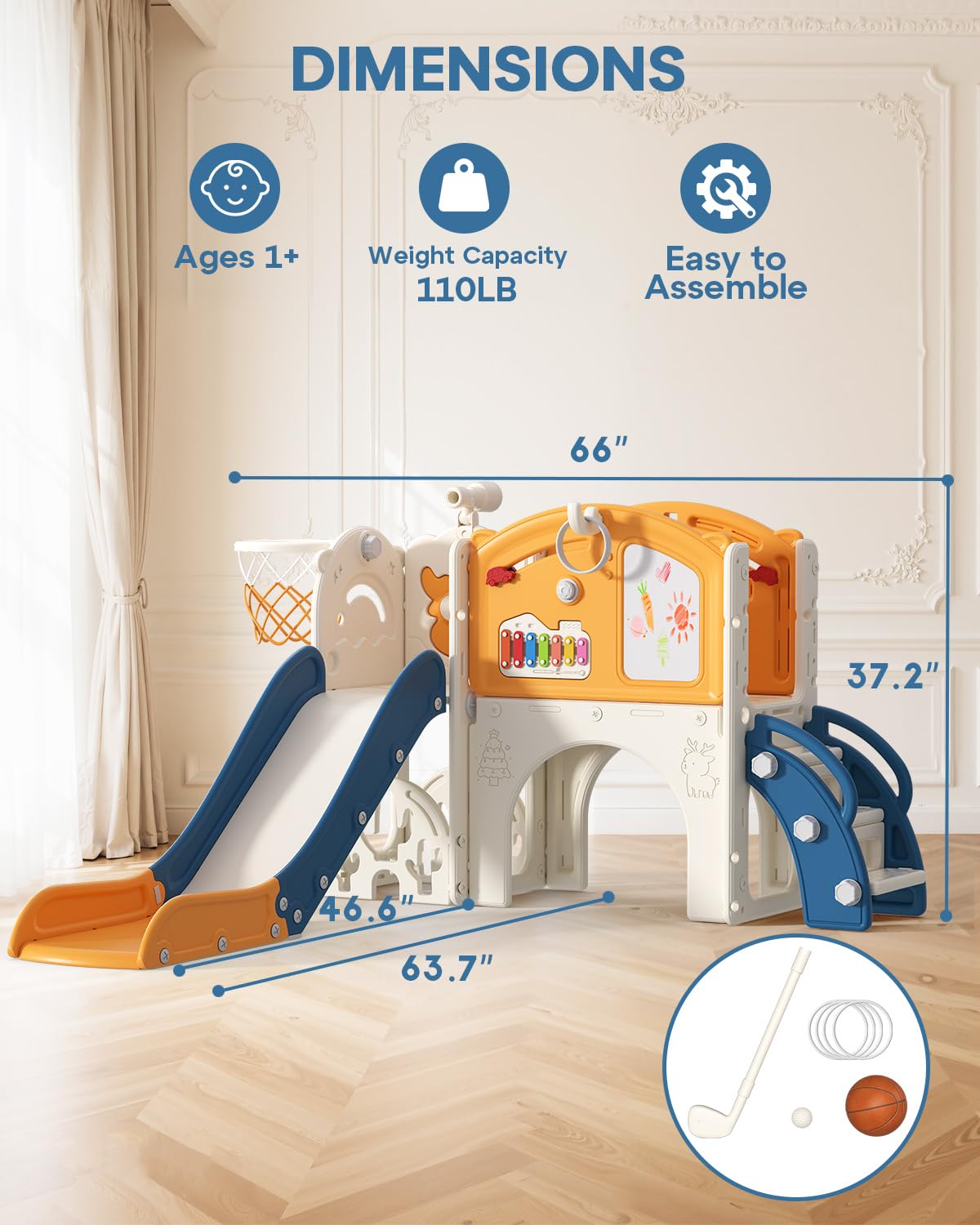 BIERUM mini piano panel adds interactive learning to playtime.