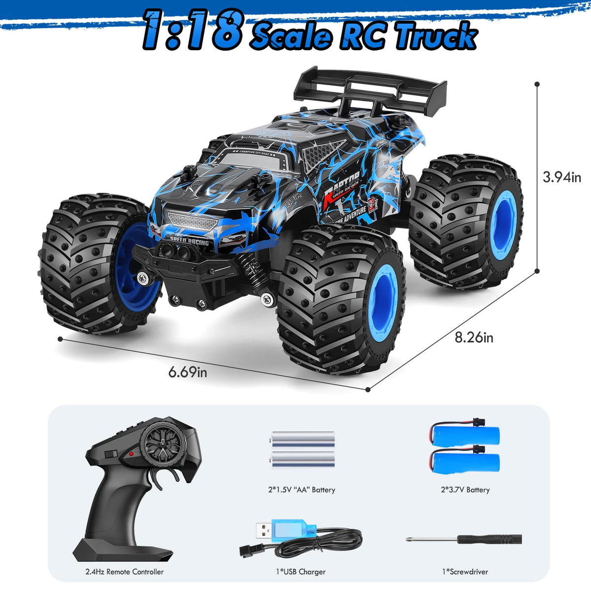 BIFYTON all-terrain RC car for indoor and outdoor environments