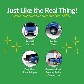 Big Country Toys bumper hitch connection for compatible trailers.