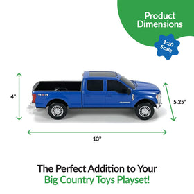 Big Country Toys gooseneck hitch detail showing trailer connection.