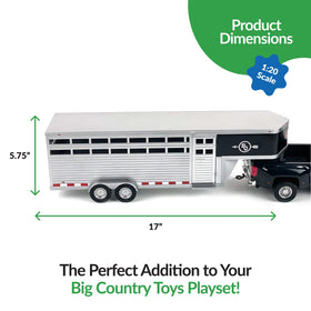 Big Country Toys Sundowner trailer side door open for easy access