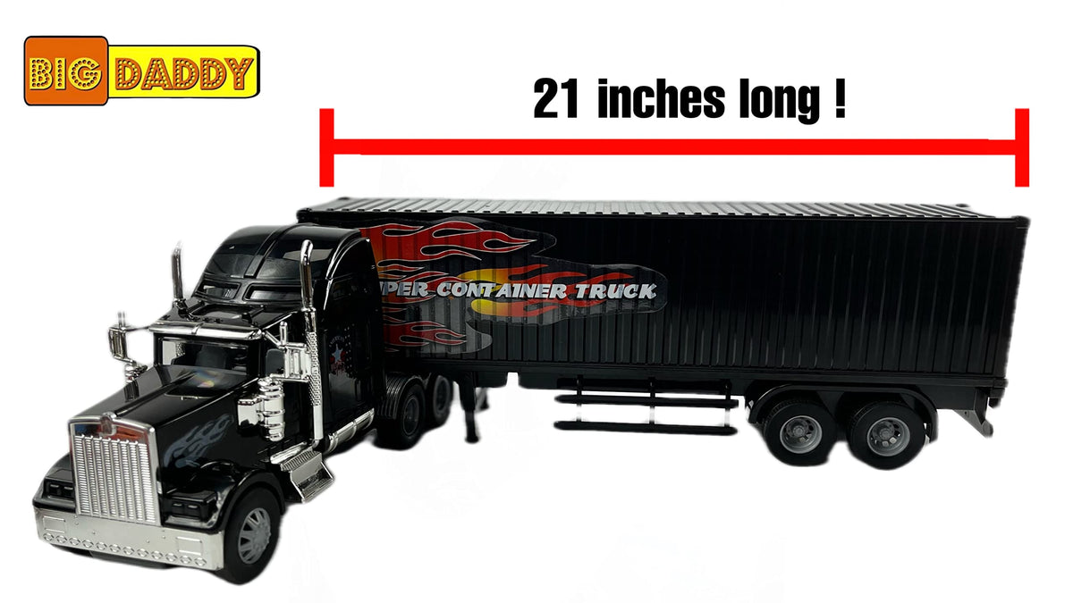 Big Daddy Heavy Duty Tractor Trailer in action with friction-powered drive.