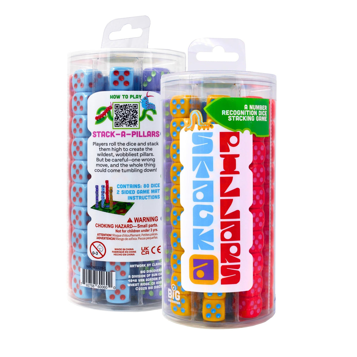 Gift-ready packaging for Stack-a-Pillars game lovers