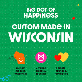Celebration party decor centerpiece by Big Dot of Happiness enhances ambiance