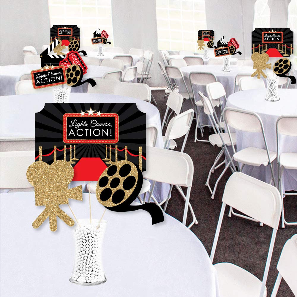 Big Dot of Happiness double-sided cardstock toppers close-up showing premium finish