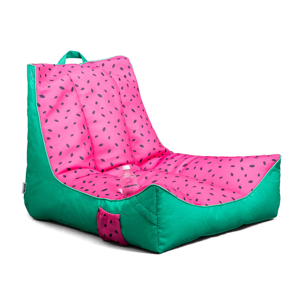 Big Joe Captain's Float with drink holder for easy poolside sipping.