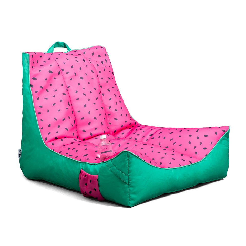 Big Joe Captain's Float with drink holder for easy poolside sipping.