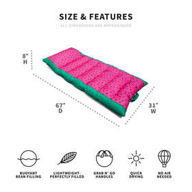 Big Joe Kona double-sided mesh fabric for quick-drying, breathable comfort.