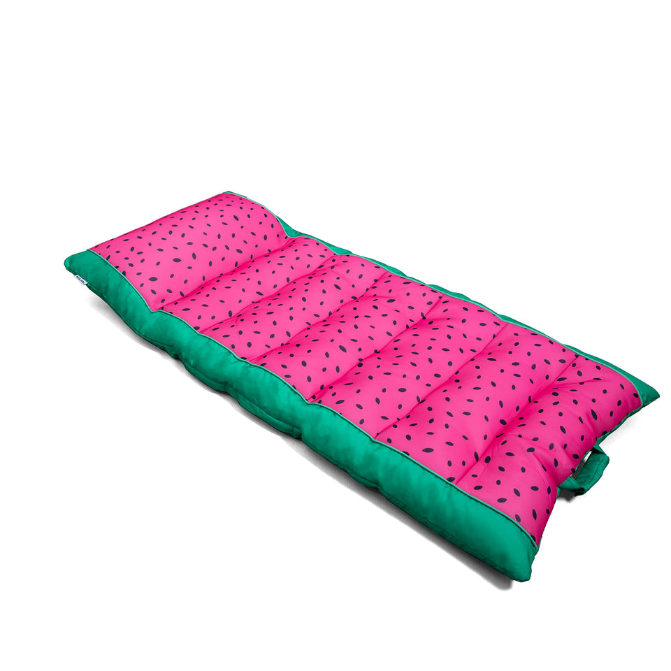 Big Joe Kona pool lounger with headrest for comfortable poolside lounging.