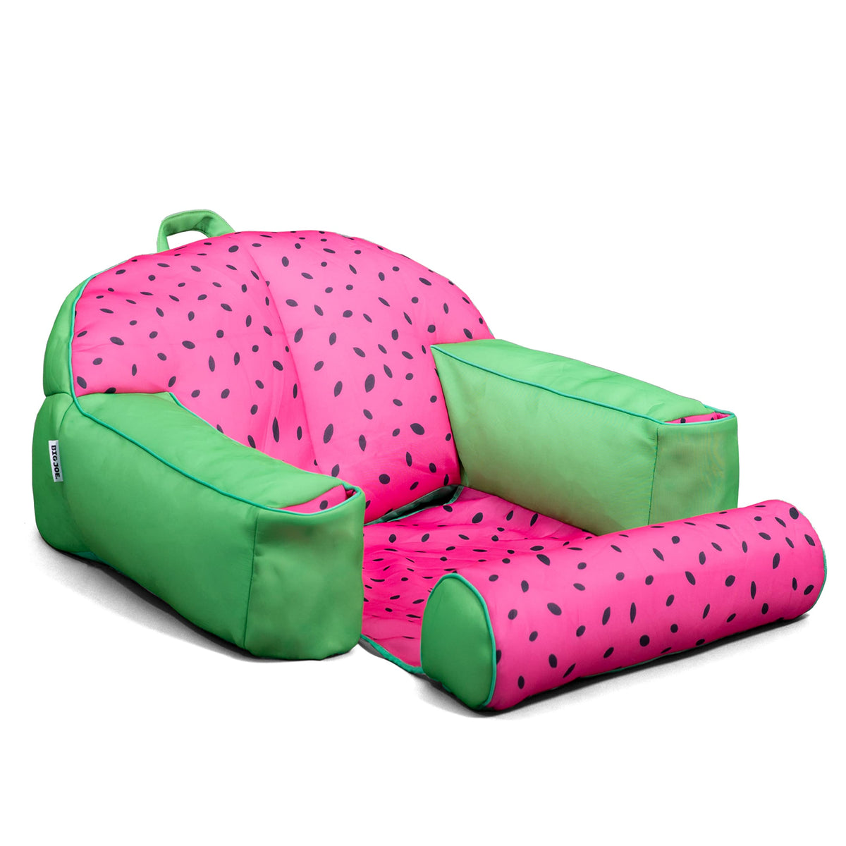 Big Joe Lazy Lounger bean-filled float offering instant buoyancy for pool lounging.