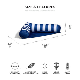 Big Joe Noodle Sling double-sided mesh for quick-dry and breathability.