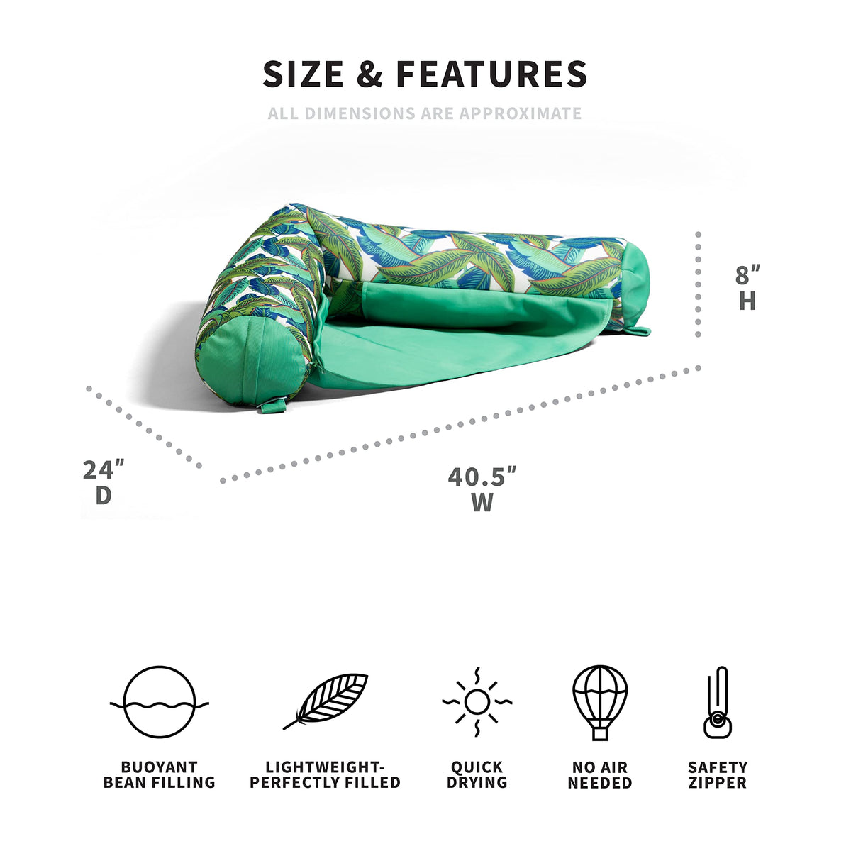 Big Joe Noodle Sling features quick-drying mesh for comfort after swimming