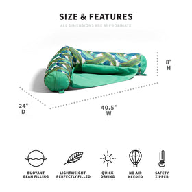 Big Joe Noodle Sling features quick-drying mesh for comfort after swimming