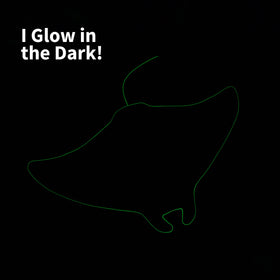 Big Joe Pool Petz Manta Ray glow edges illuminate evening pool time
