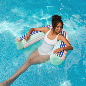 Big Joe Shaka Sling XL rounded backrest design for extended comfort.