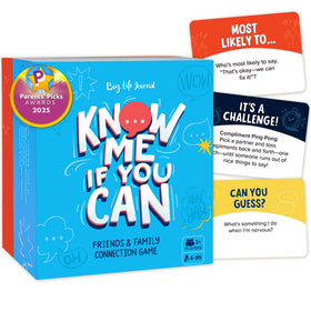 Big Life Journal Know Me If You Can card deck sparks meaningful conversations at home.