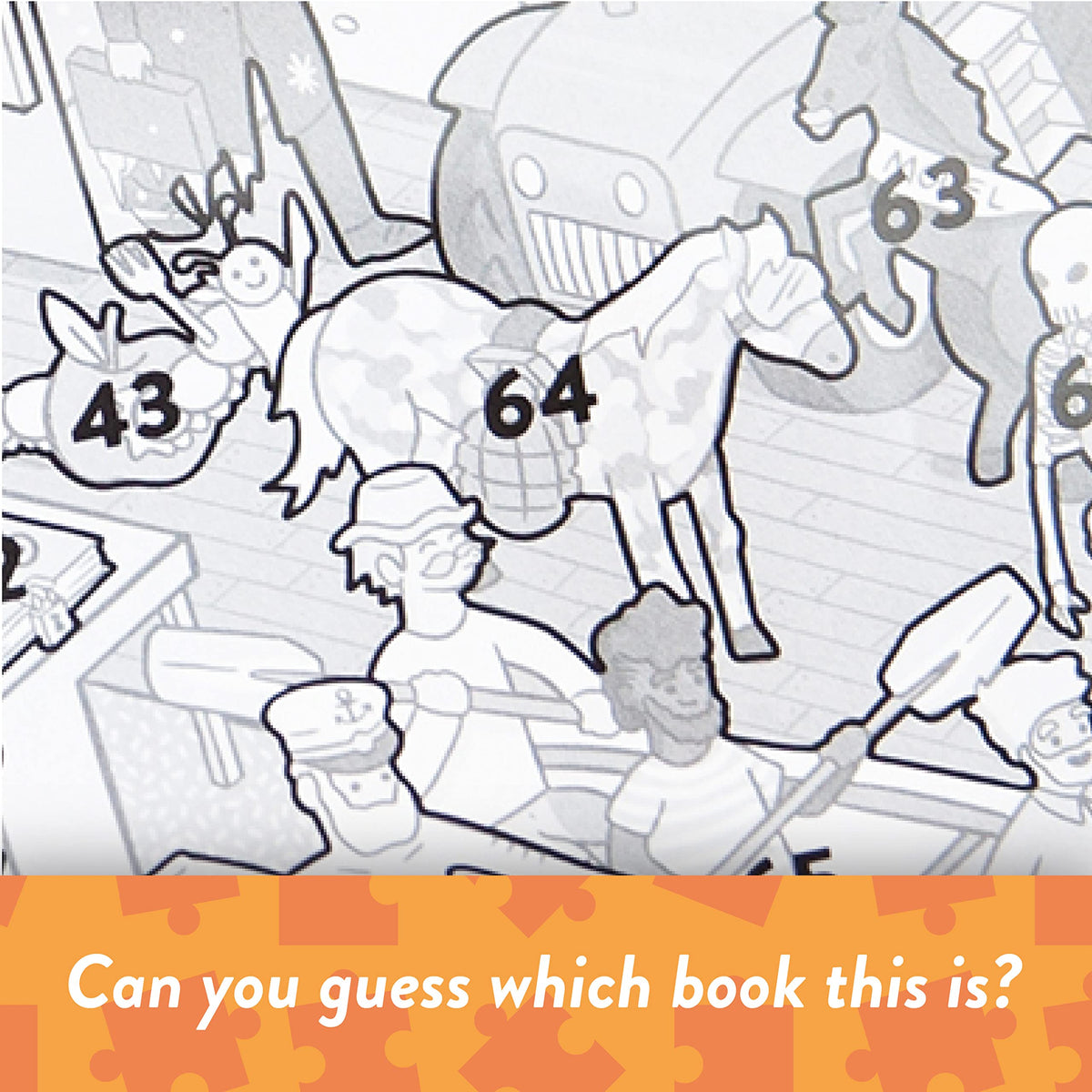 Big Potato Mayhem in The Library pieces spread shows tactile puzzle feel