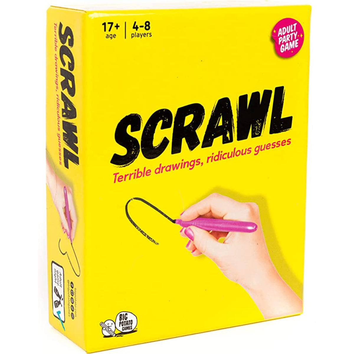 Big Potato Scrawl: bad artists welcome for big laughs and easy party fun.