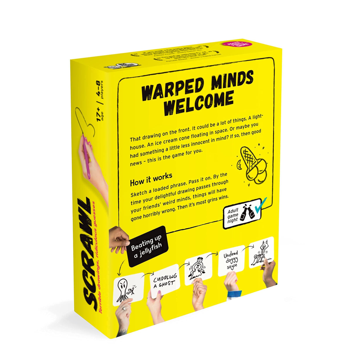 Big Potato Scrawl elevates casual game nights with quick, witty prompts.