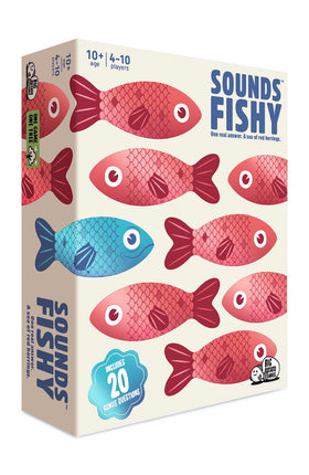 Big Potato Sounds Fishy box and cards show setup for quick, fun play